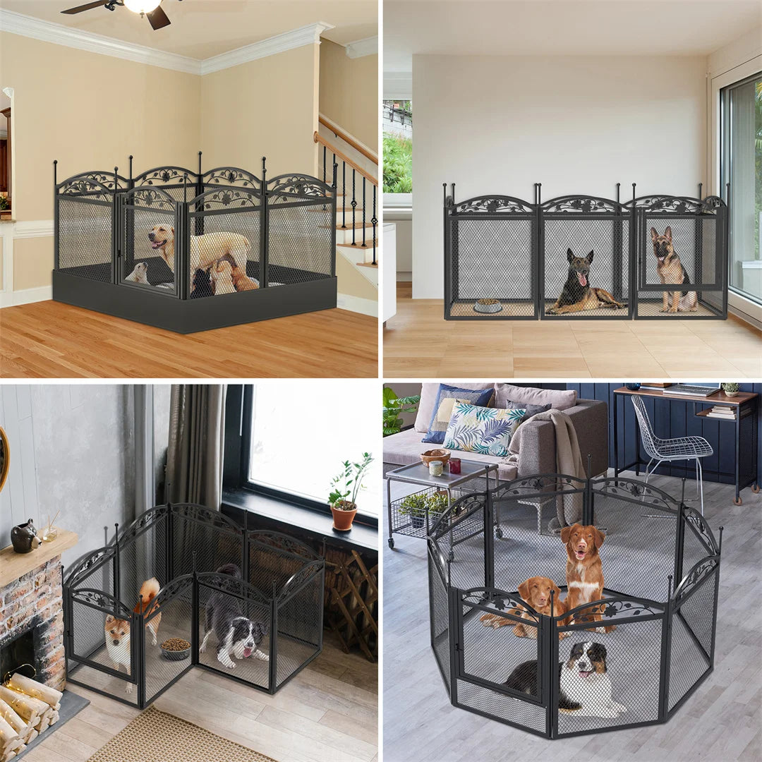 8 Panels DIY Heavy Duty Dog Playpen - outdoor