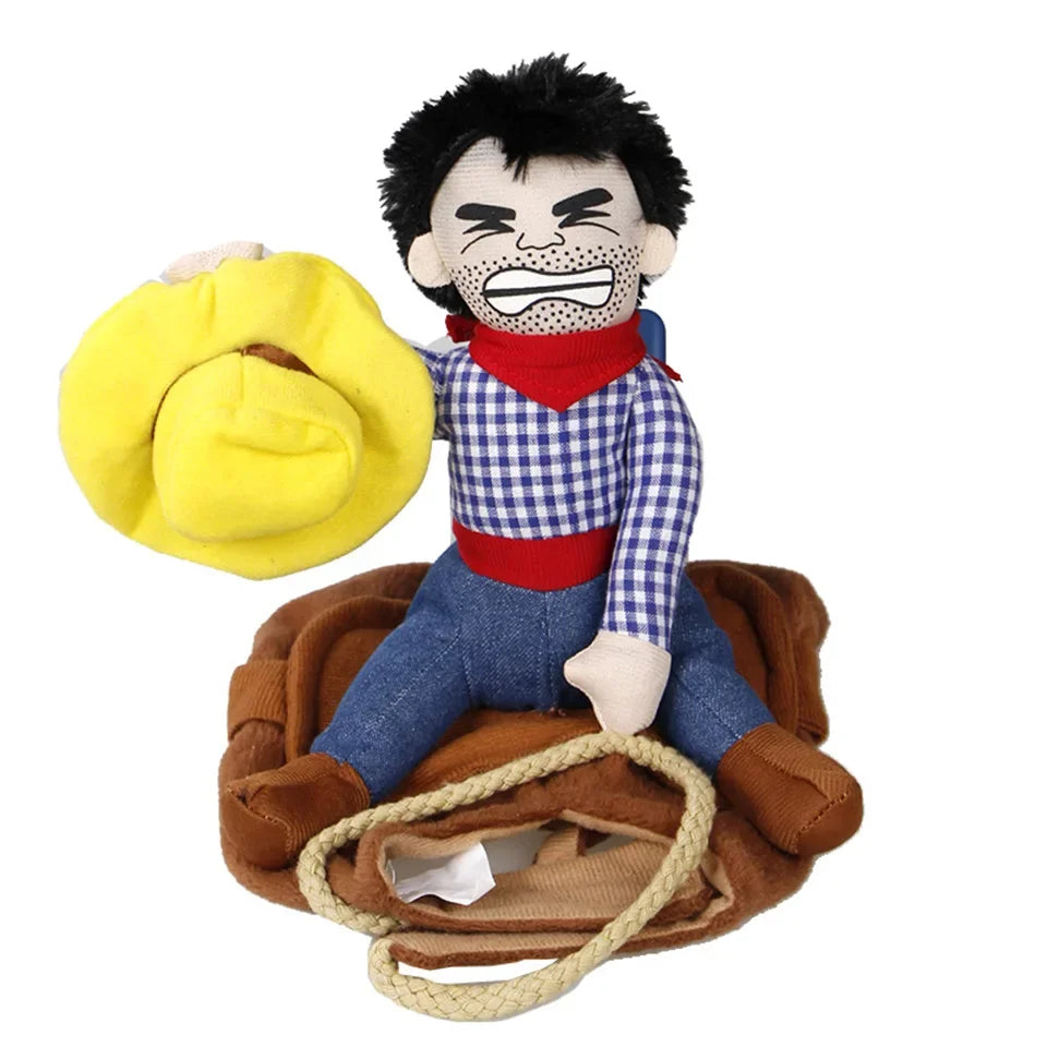 Cowboy riding Dog Halloween Costume