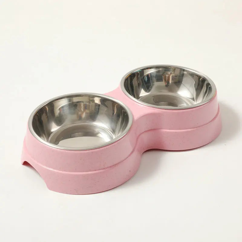 Double Cat Bowl with Stand