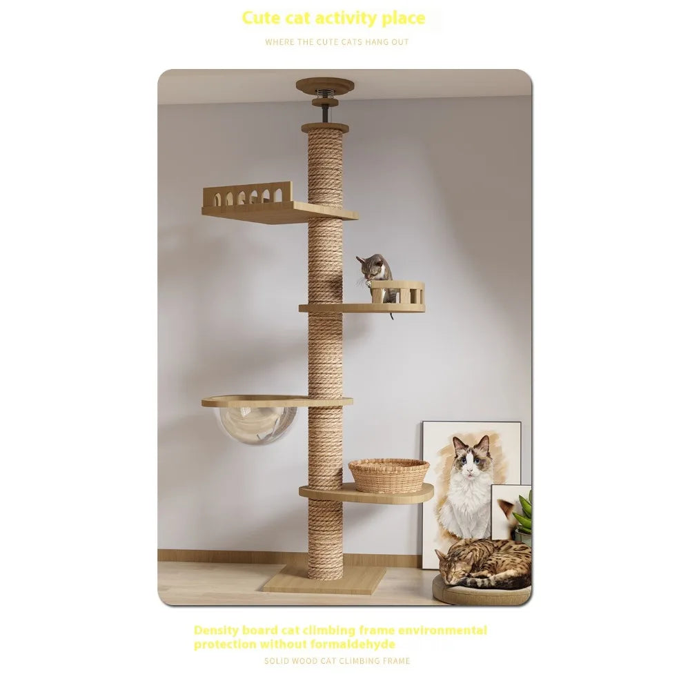 Cat Supplies Wooden Cats Tree