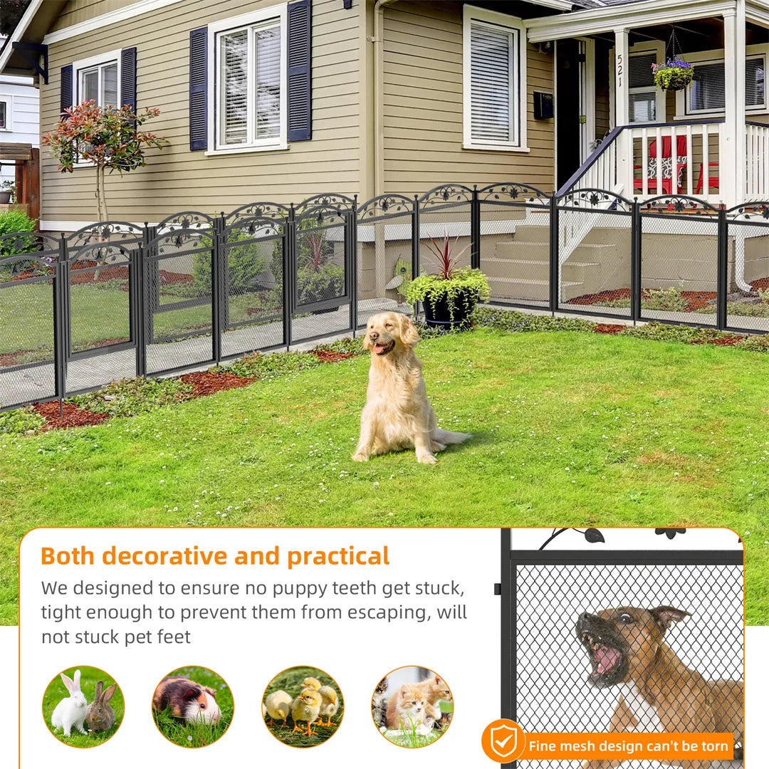 8 Panels DIY Heavy Duty Dog Playpen - outdoor