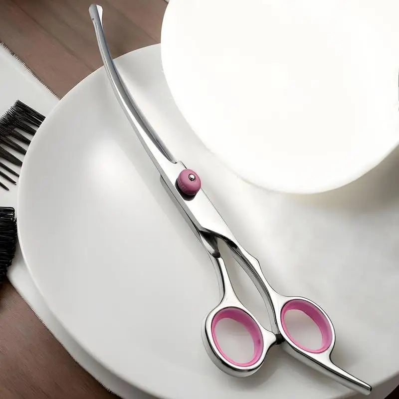 Curved Dog Grooming Scissors Curved Dog Trimmer Trimming Hai