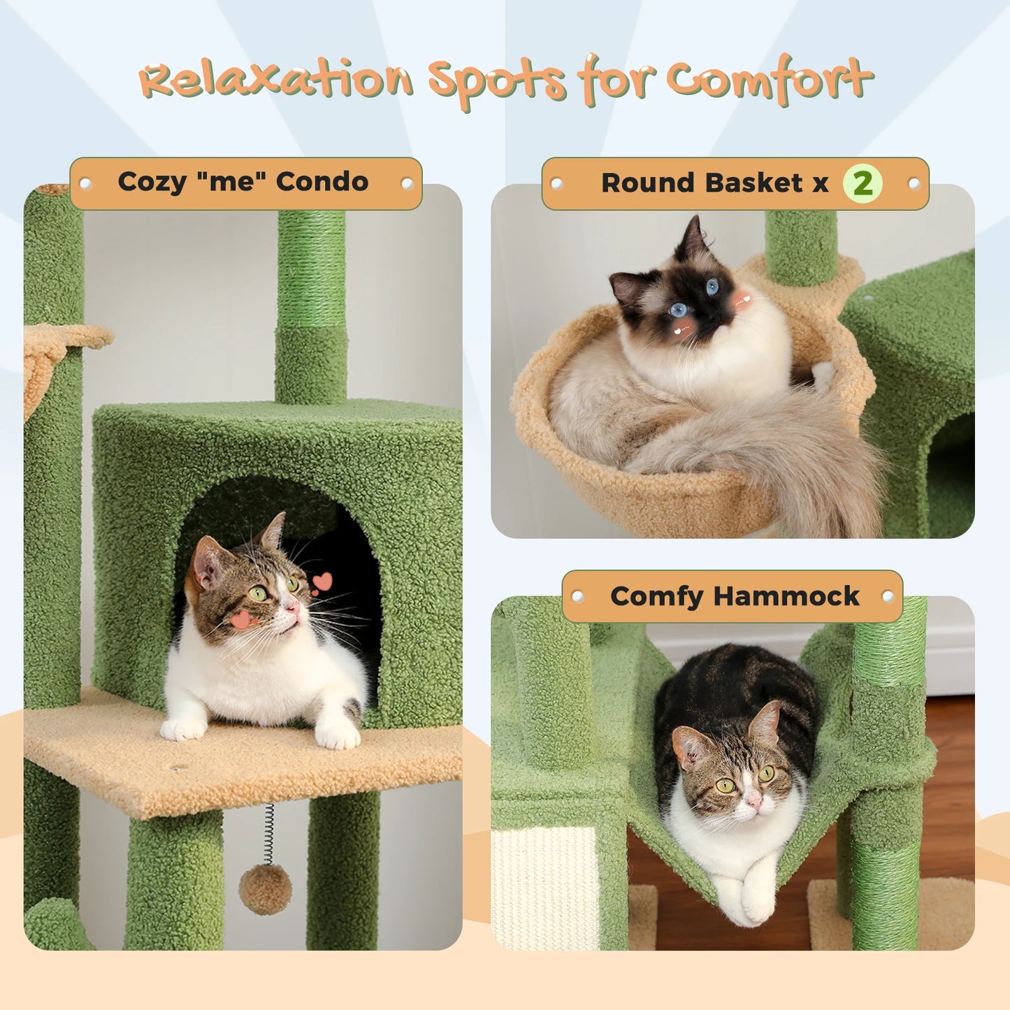 Domestic Delivery Multi-Level Cat Tree Tower Climb Furniture