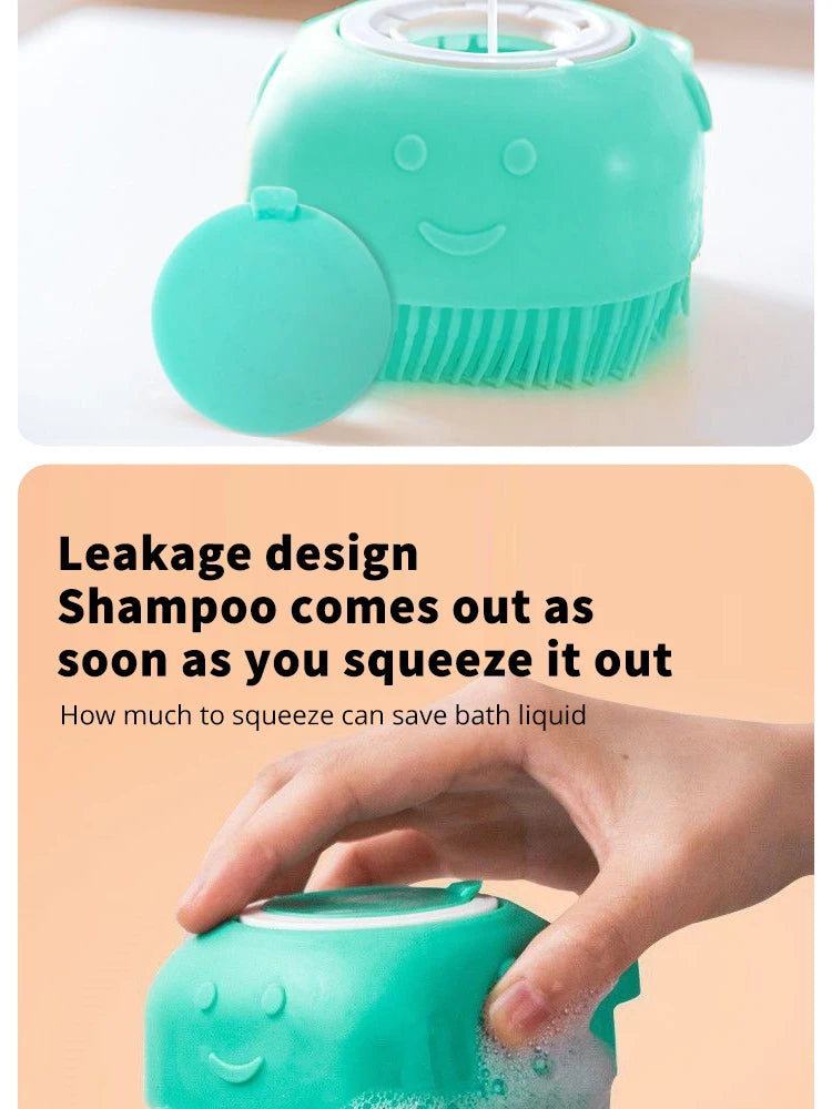 Soft Silicone Massager Pet Bathing Brush