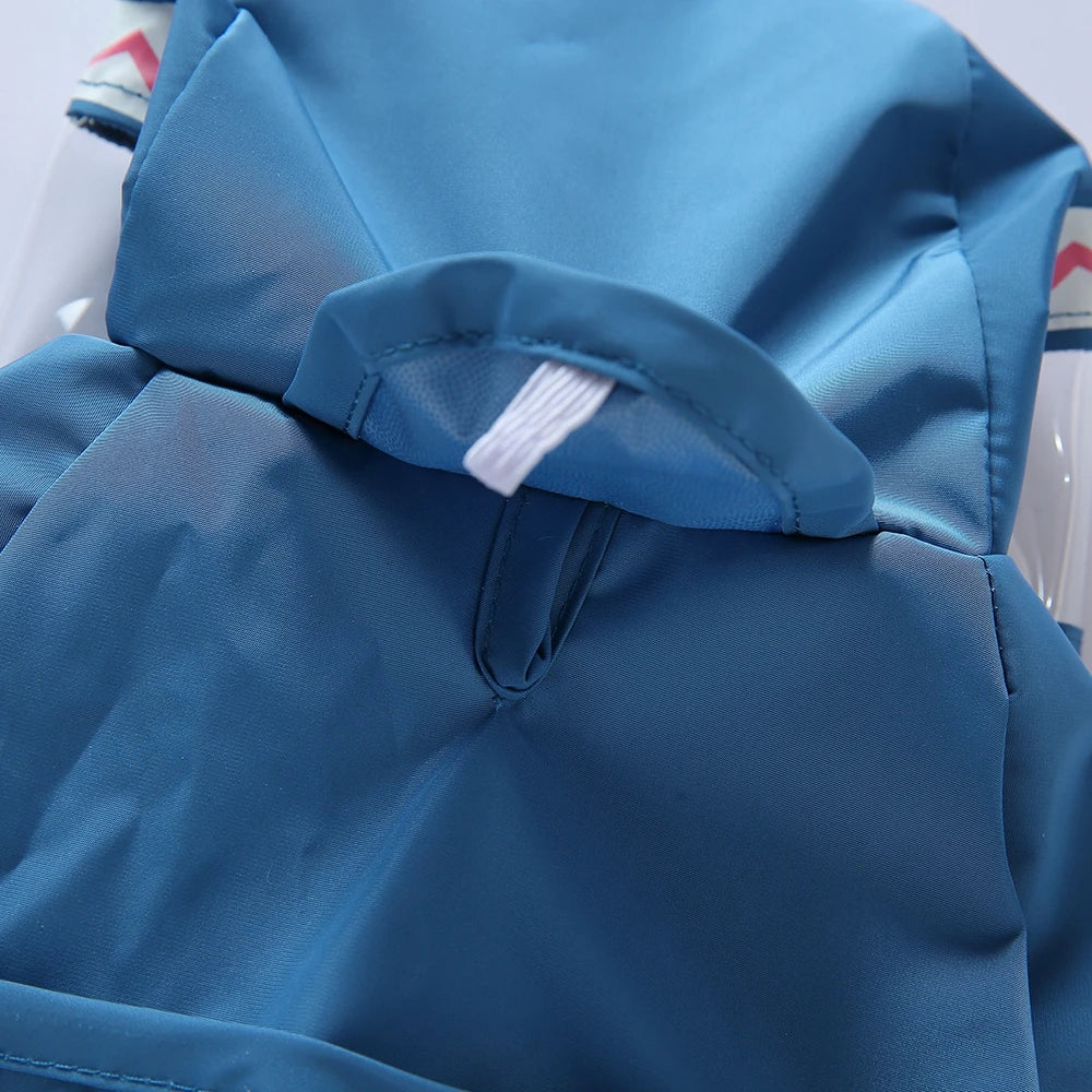 Pet Raincoat Cartoon Pattern Reflective