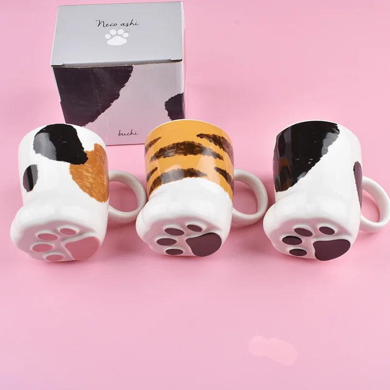 Ceramic Cat Paw Mug Tiger