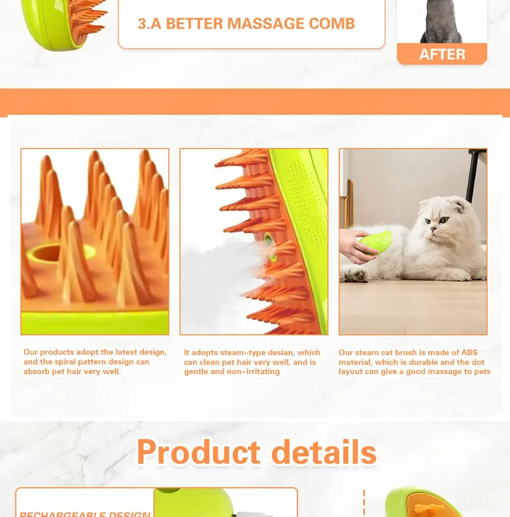 Cat Dog Steamy Brush Steam