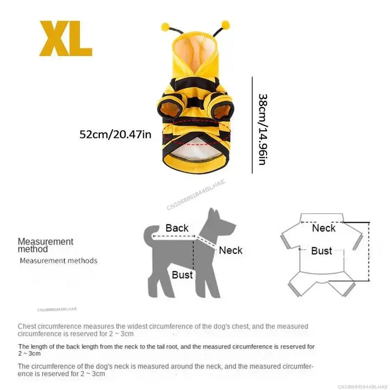 Halloween Dog Bee Costume