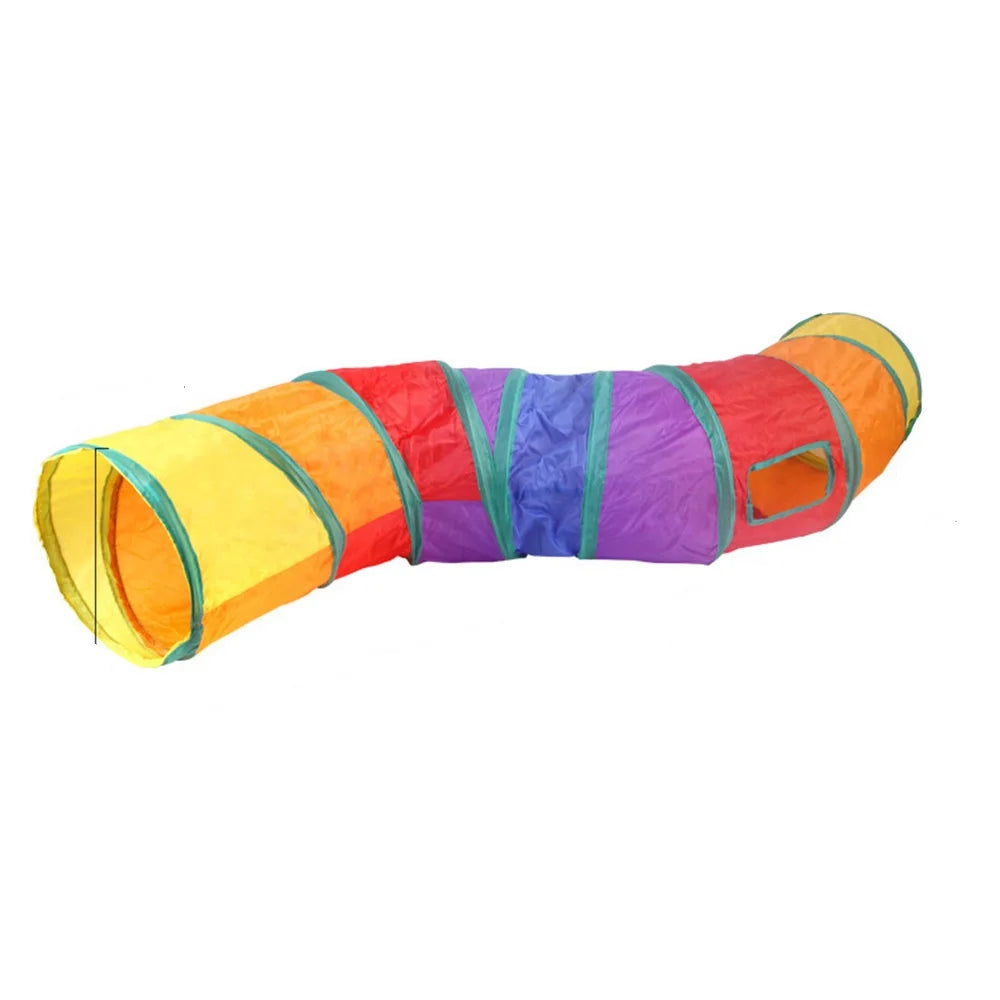 cat play tunnel interactive toy,hide and seek tunnel, portab