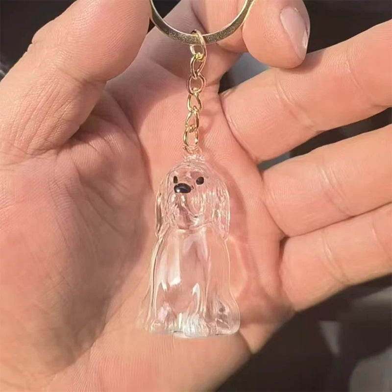 Pet Hair Memorial Pendant Keychain