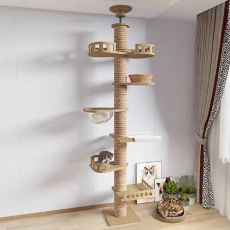 Cat Supplies Wooden Cats Tree
