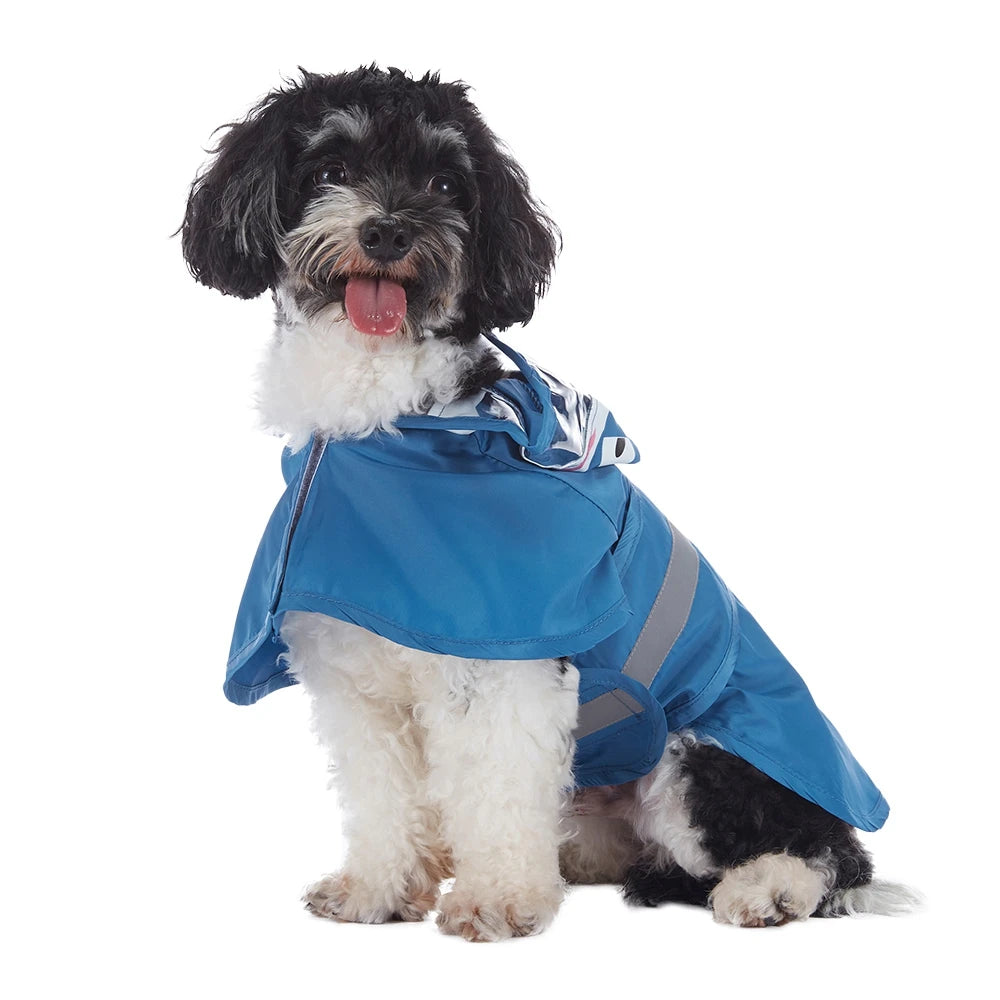 Pet Raincoat Cartoon Pattern Reflective