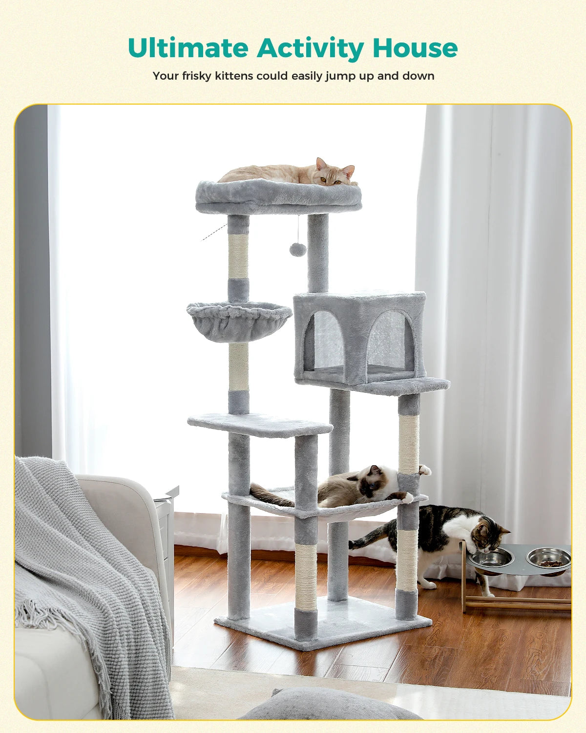 Domestic Delivery Multi-Level Cat Tree Tower Climb Furniture