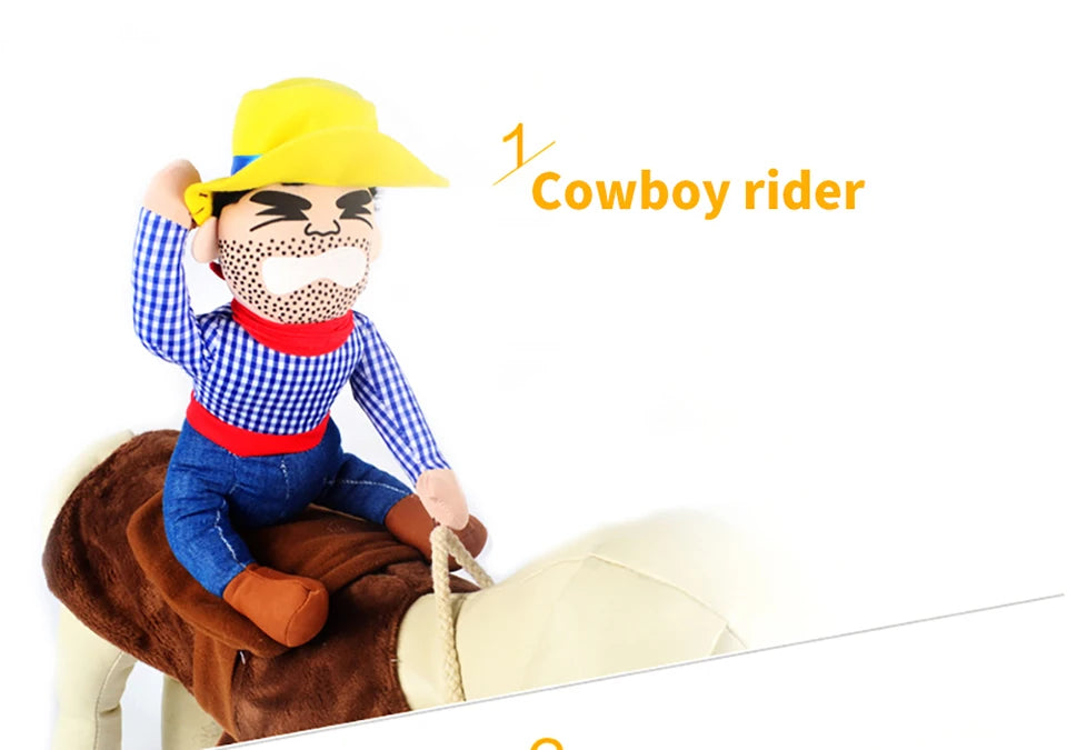 Cowboy riding Dog Halloween Costume