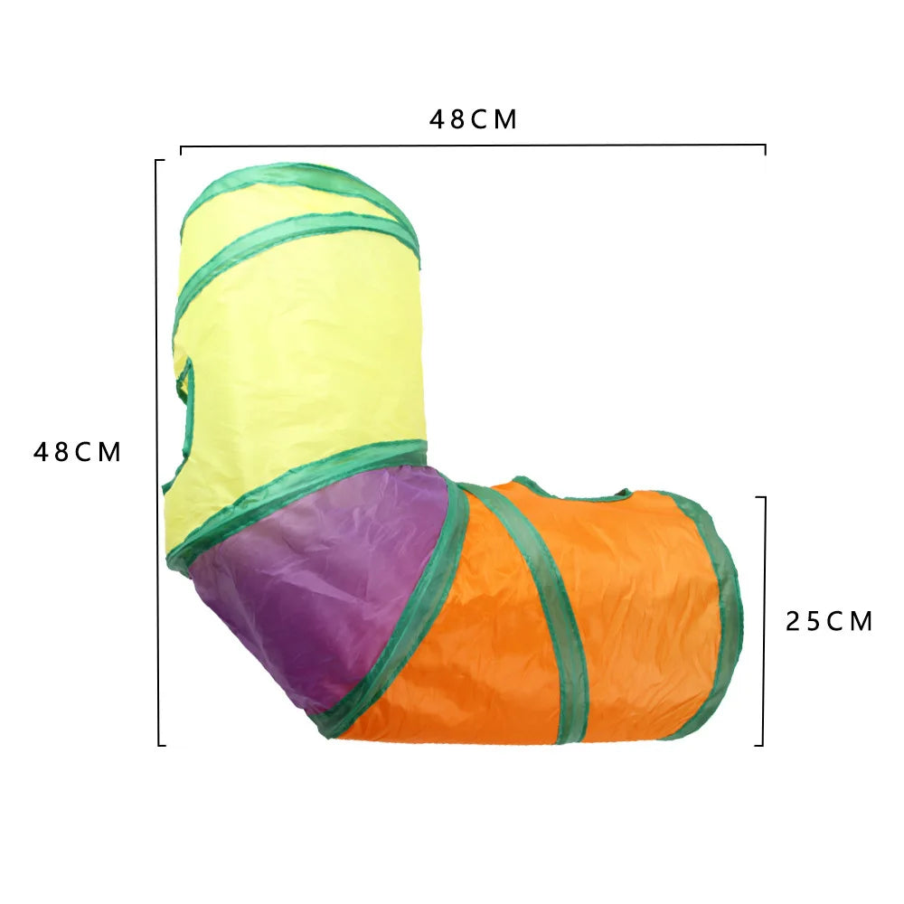 cat play tunnel interactive toy,hide and seek tunnel, portab