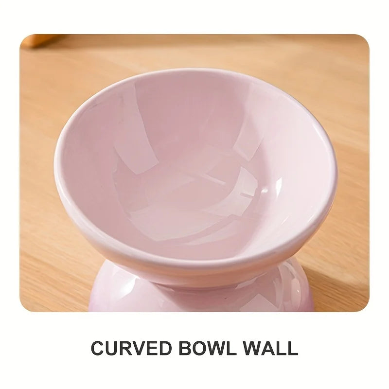 Cat Bowl,Ceramic Elevated Pet Food