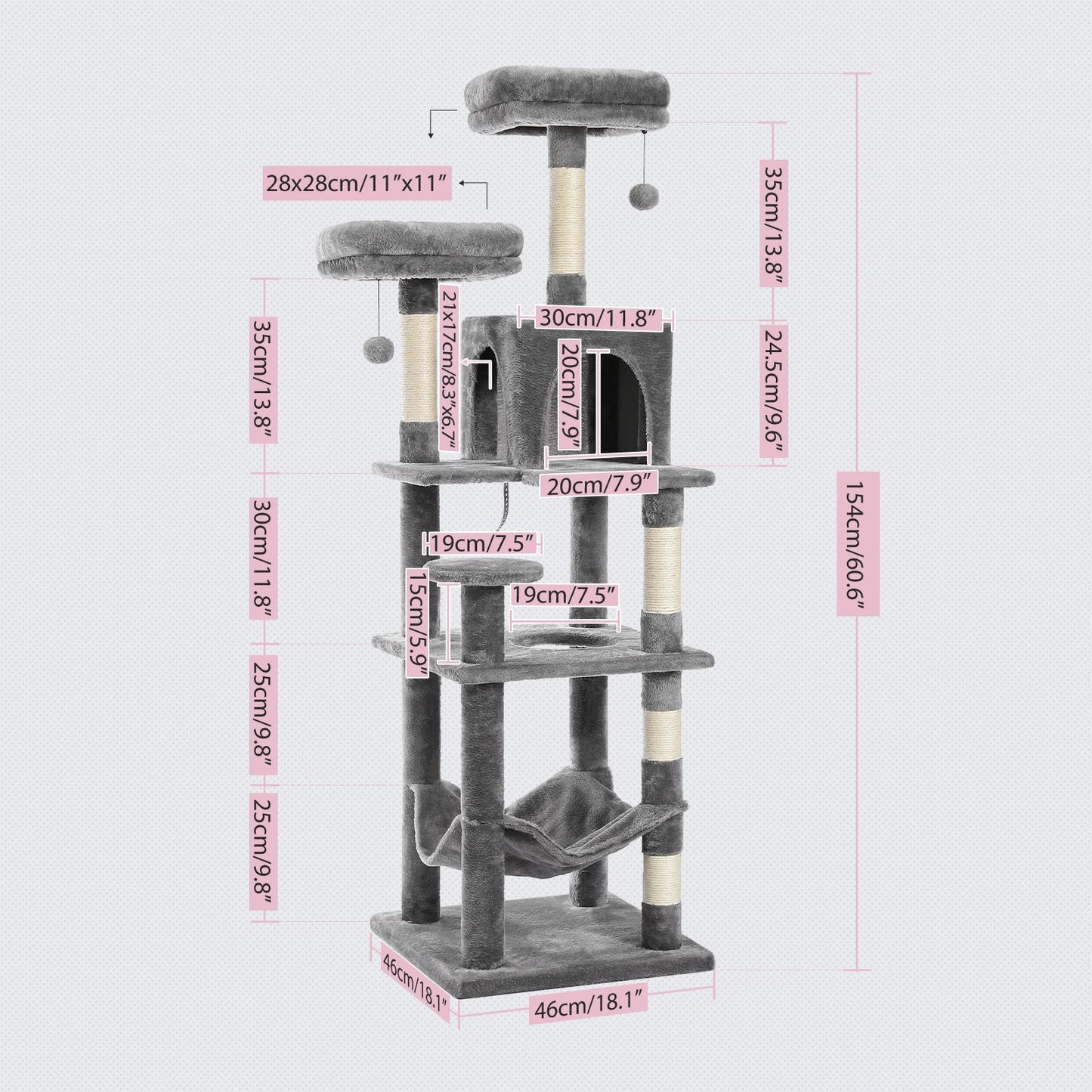 Domestic Delivery Multi-Level Cat Tree Tower Climb Furniture