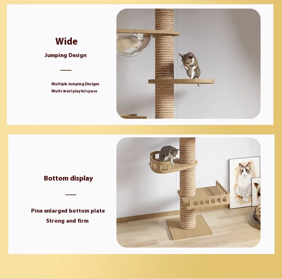 Cat Supplies Wooden Cats Tree