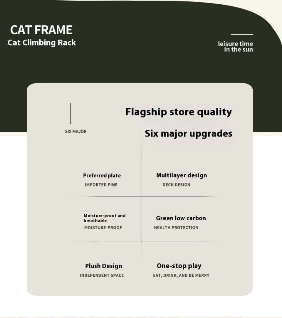 Cat Supplies Wooden Cats Tree