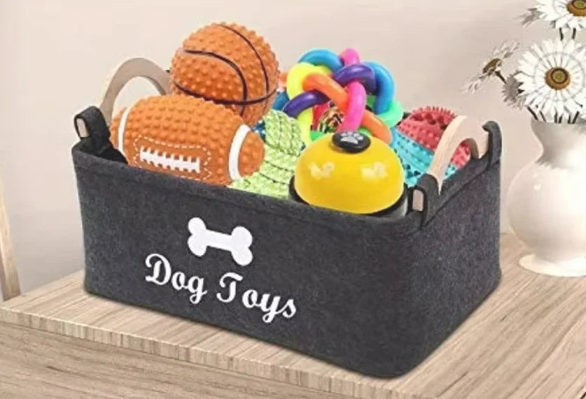 Felt Pet Toy Box, Dog