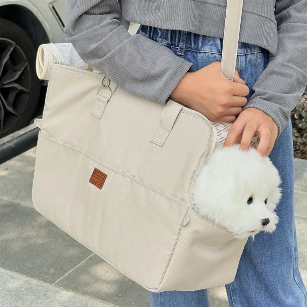 Breathable Pet Cat ShoulderHandbag Pet Dog Carrier Bag safe