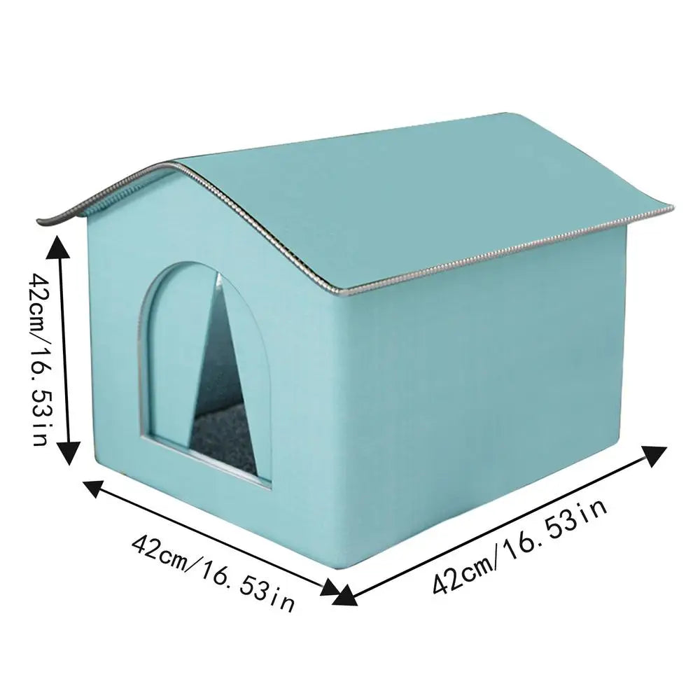 Outdoor Cat House Foldable Warm
