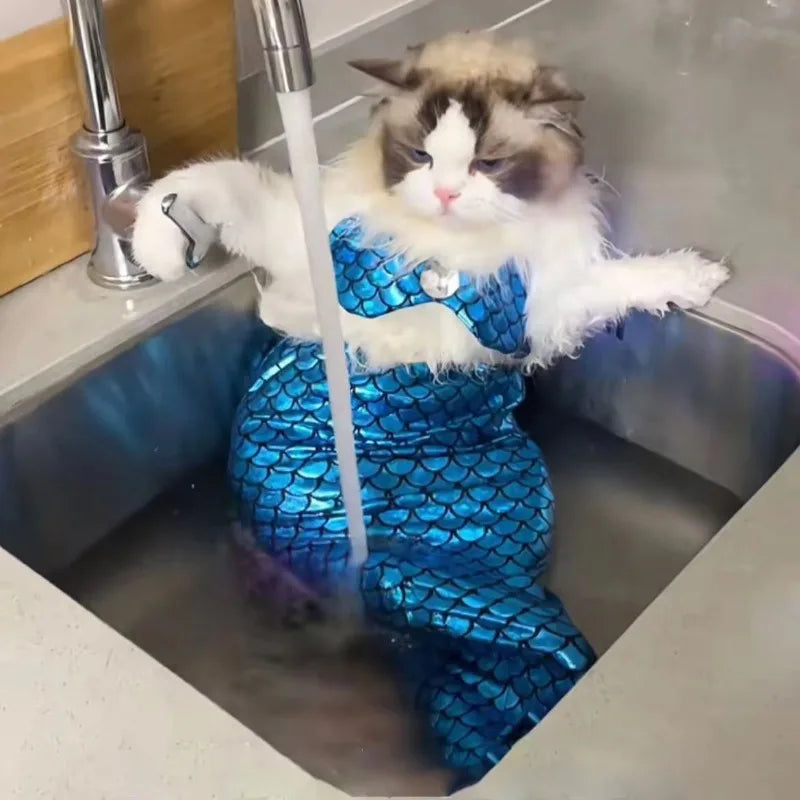 Mermaid Cat/Dog Halloween Costume