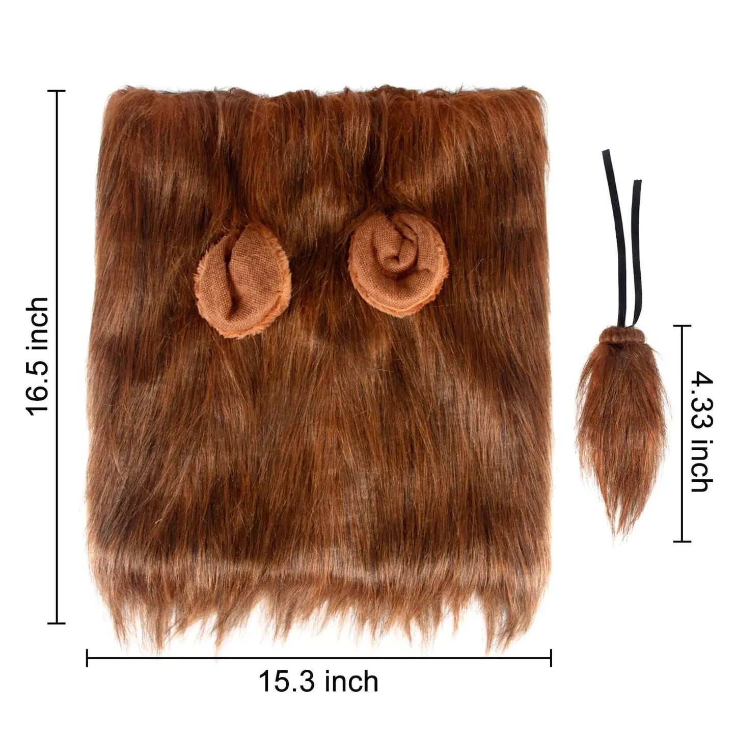 Lion Mane Dog Halloween Costume Lion - Suitable for Medium to Large Dogs