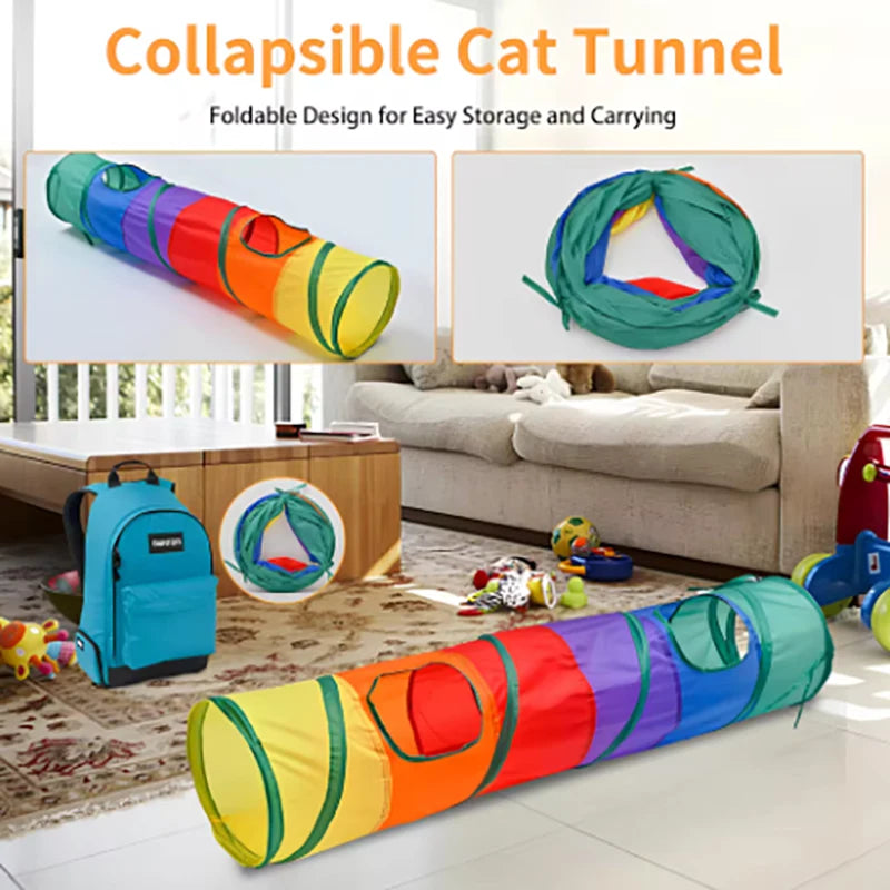 Cat Tunnel Interactive Toy Hide