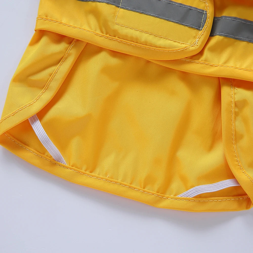 Pet Raincoat Cartoon Pattern Reflective