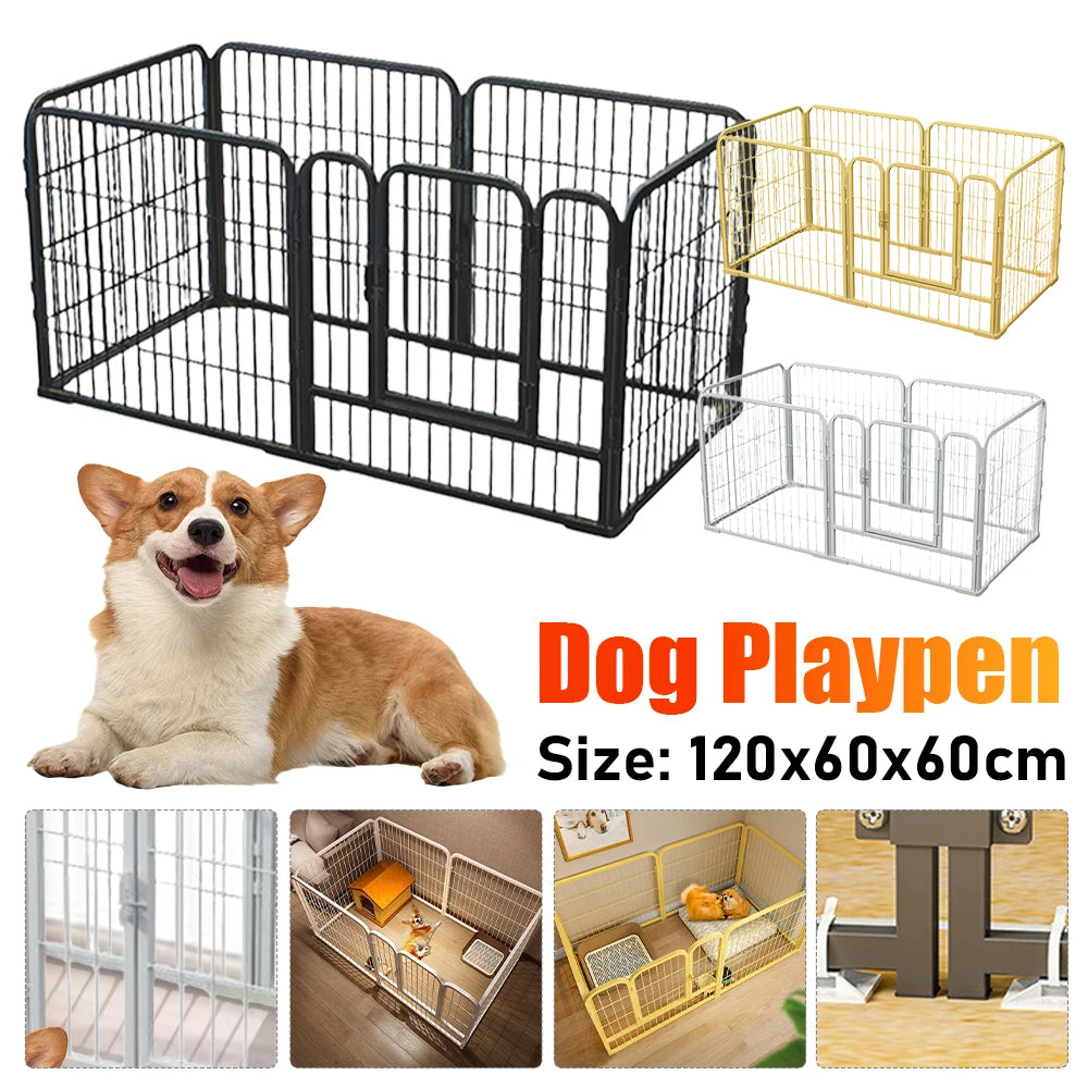 6 Panels Dog Playpen - Foldable