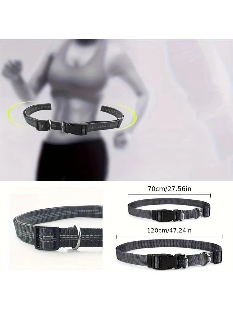 Hands-Free Adjustable Leash with Hip Bungee