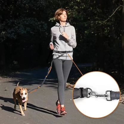 Hands-Free Adjustable Leash with Hip Bungee