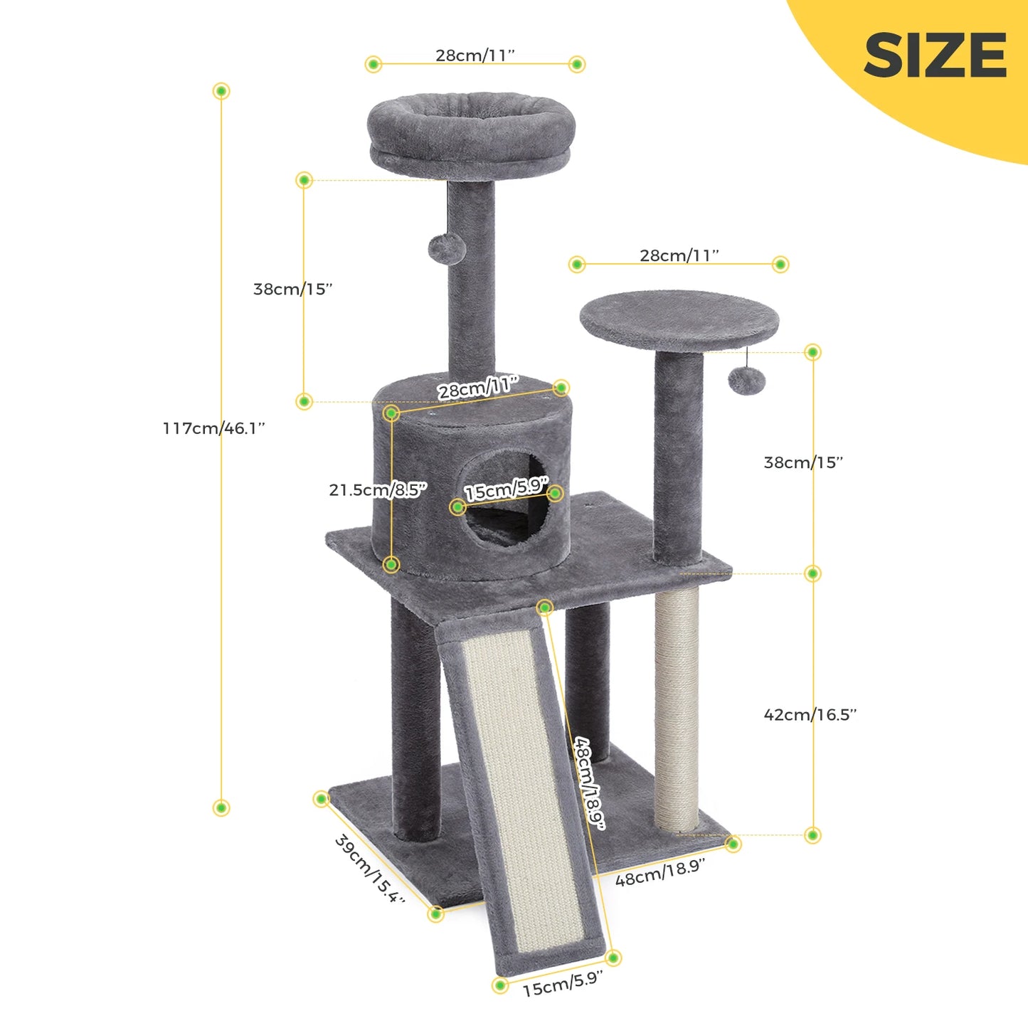Domestic Delivery Multi-Level Cat Tree Tower Climb Furniture