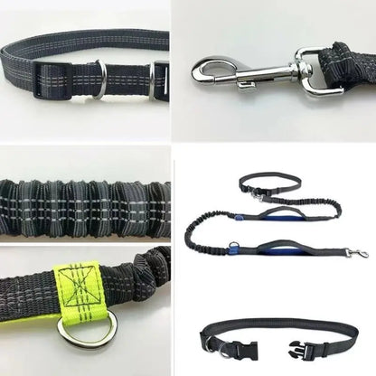 Hands-Free Adjustable Leash with Hip Bungee