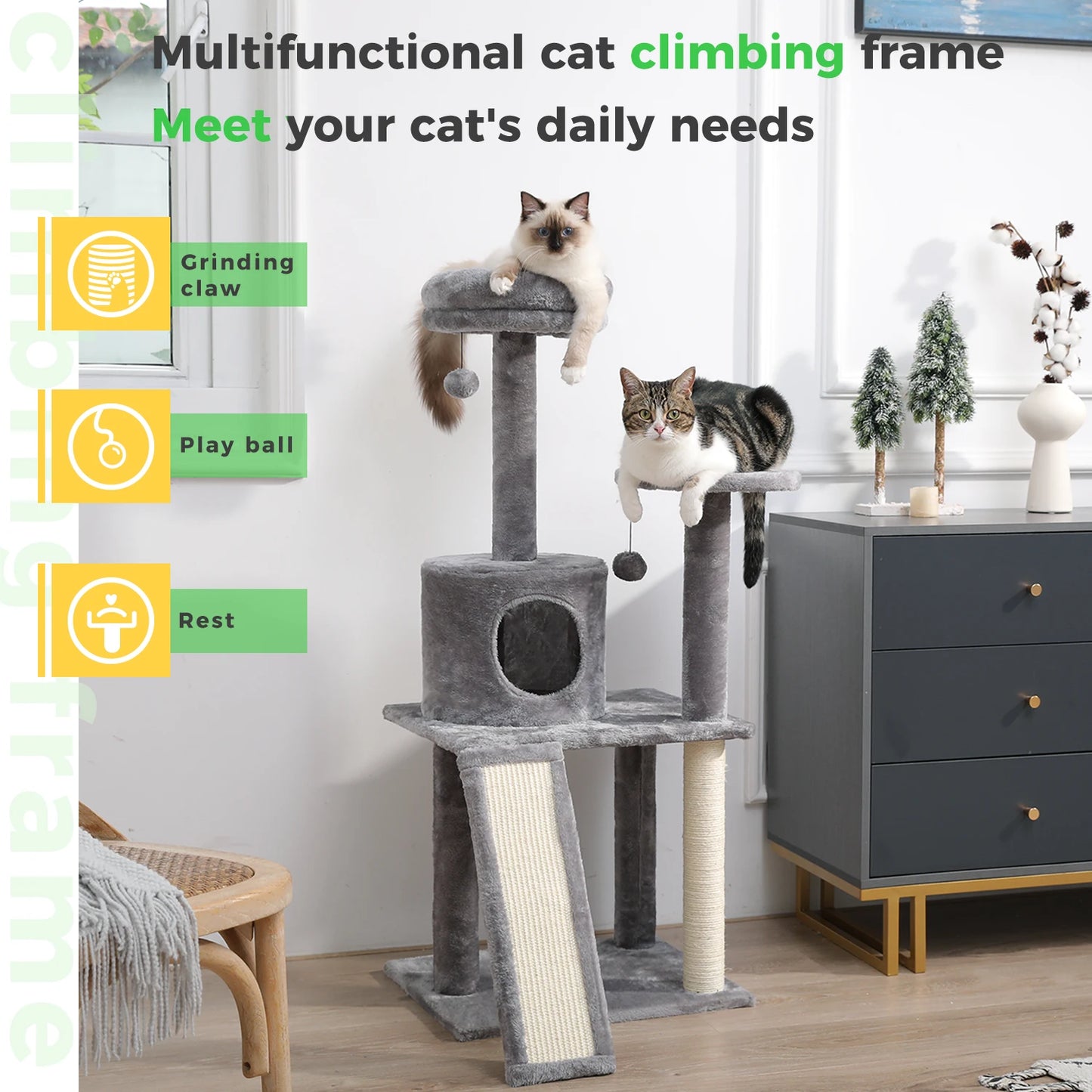 Domestic Delivery Multi-Level Cat Tree Tower Climb Furniture