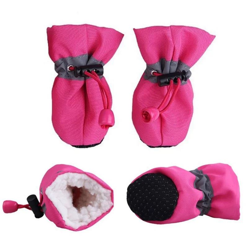 4Pcs Waterproof Pet Dog Shoes