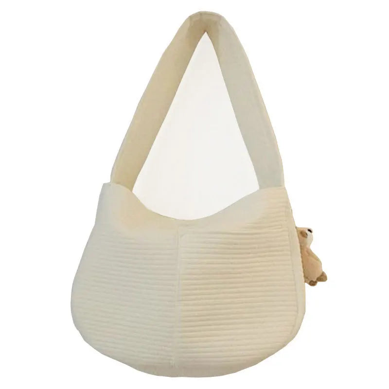 Dog Carrier Outdoor Travel Handbag Fashion Canvas Shoulder B