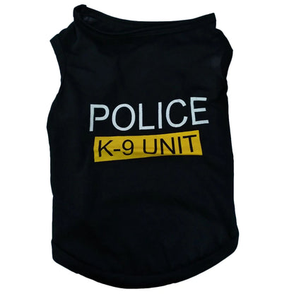 Police Suit Cosplay Dog Clothes