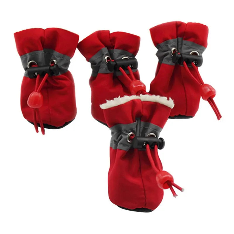 4Pcs Waterproof Pet Dog Shoes