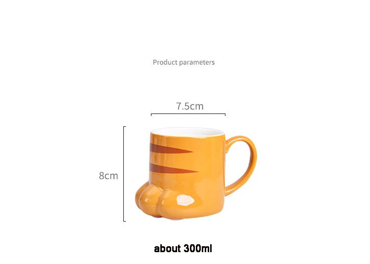 Cute Cat Paw Mug Coffee