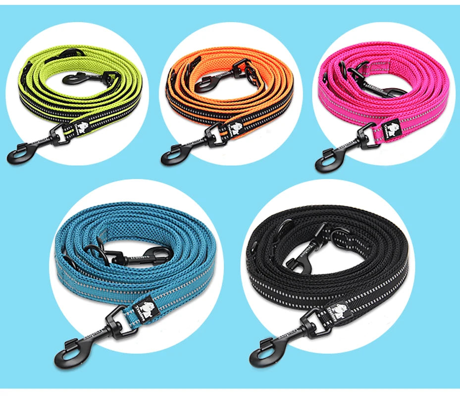 Truelove Pet Dog Leash Multi-function Reflective Hand Free T
