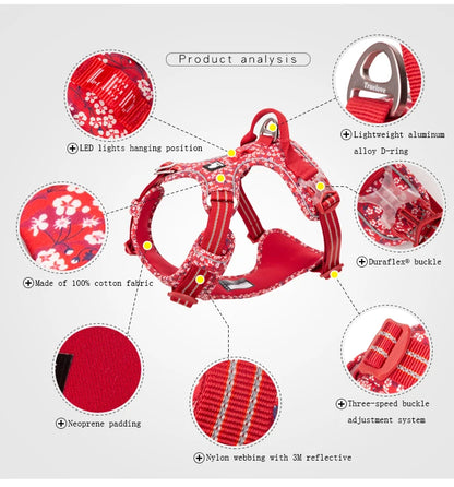 Truelove Pet Dog Harness Floral