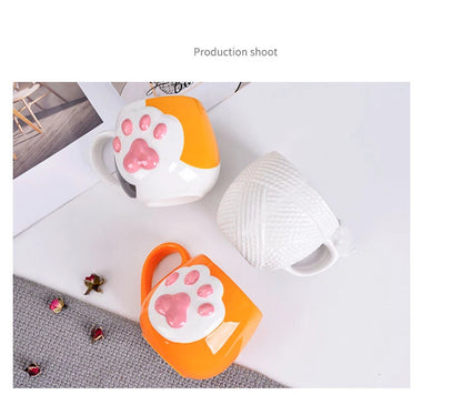 Cute Cat Paw Mug Coffee
