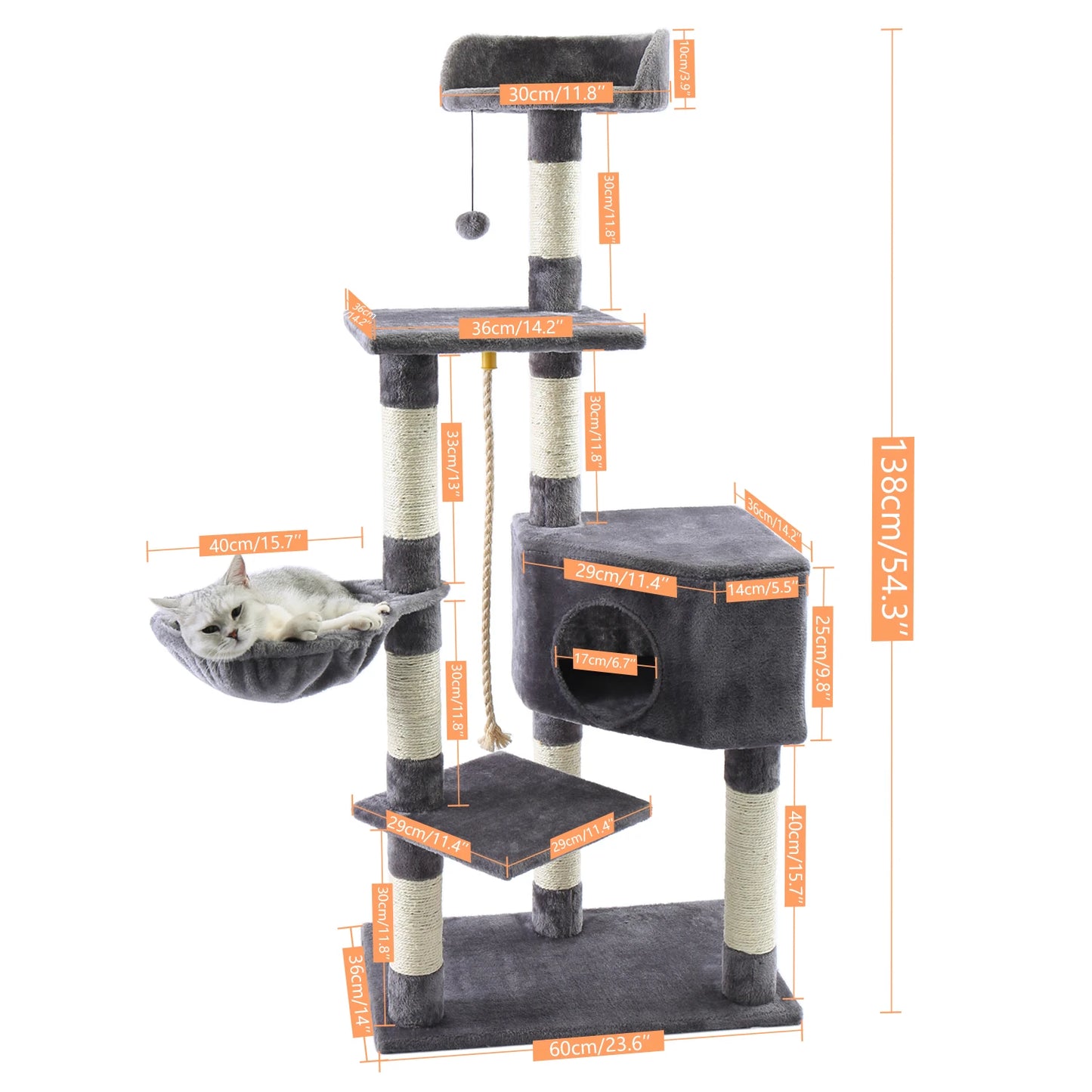 Domestic Delivery Multi-Level Cat Tree Tower Climb Furniture