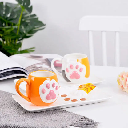 Cute Cat Paw Mug Coffee