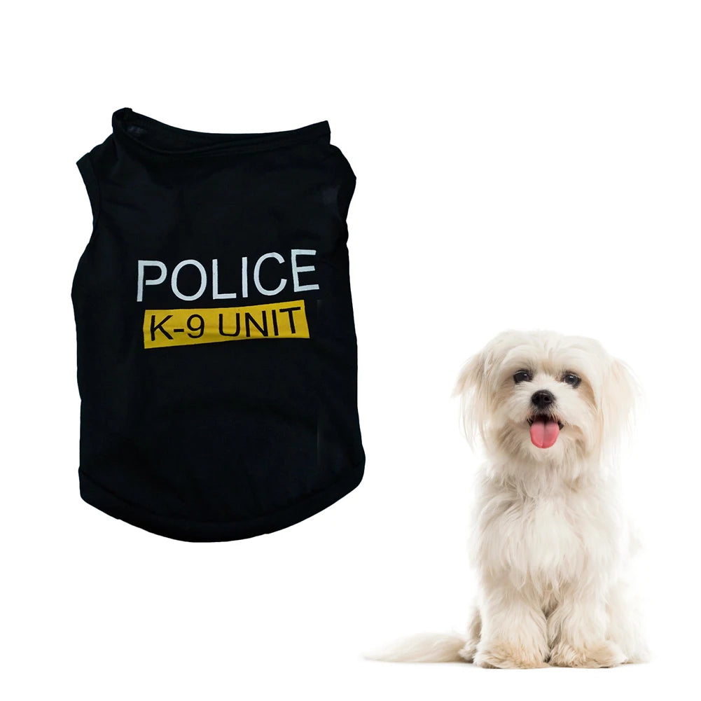 Police Suit Cosplay Dog Clothes