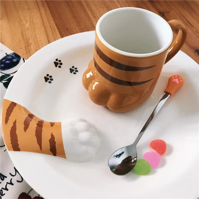 Cute Cat Paw Mug Coffee