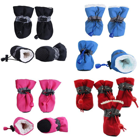 4Pcs Waterproof Pet Dog Shoes
