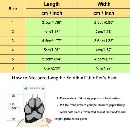 4Pcs Waterproof Pet Dog Shoes